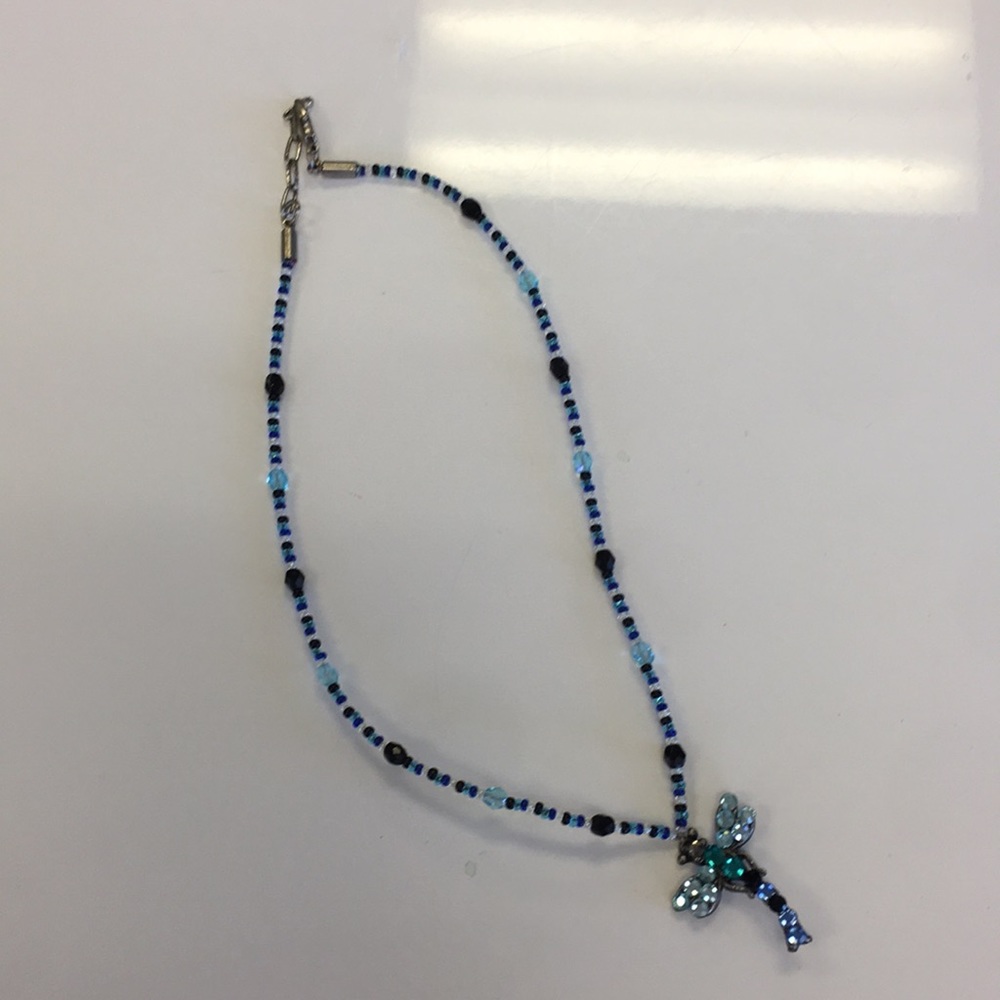 Firefly beaded necklace